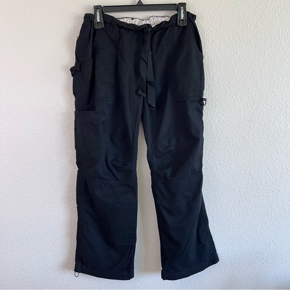 Koi by Kathy Peterson Women’s Black Medical Scrub Pants - Picture 1 of 8